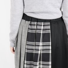 画像10: Vent d’ouest タータンチェック切替イージーロングスカート (10)