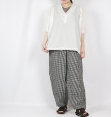 画像5: SOIL   VOILE LACE V-NECK LACE S/SL PULLOVER (5)