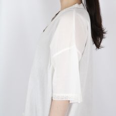 画像9: SOIL   VOILE LACE V-NECK LACE S/SL PULLOVER (9)