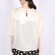 画像15: Gauze＃GATHER SLEEVE MODERNIST BLOUSE 3色 (15)