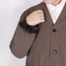 画像9:  Vas-y Lentement 40s ORGANIC POPLIN (OVERDYE) SIDE VENTS V-NECK JACKET 2色2サイズ (9)
