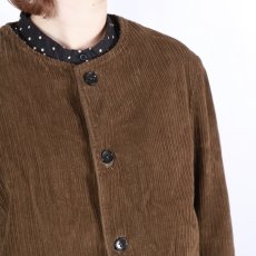 画像12: Vas-y Lentement　WIDE&NARROW WALE CORDUROY(OVERDYE) 60'S ORGANIC CAMBRIC SIDE VENTS NO COLLAR JACKET 2色 (12)