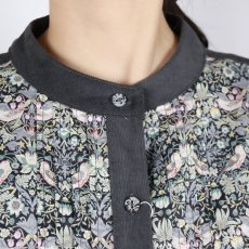 画像11: sosotto　細コール×LIBERTY ビブヨーク ワンピース　2色 (11)