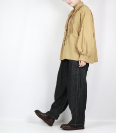 画像20: tumugu: ふわふわコットンタックフリルブラウス 2色 (20)