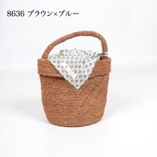 画像2: maison de soil　RAFFIA ONE HANDLE BARREL BAG　10色 (2)