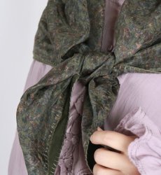 画像10: maison de soil  STITCHED BANGALORE SILK PAISLEY PRINT SCARF WITH BLANCKET STITCH  2色 (10)