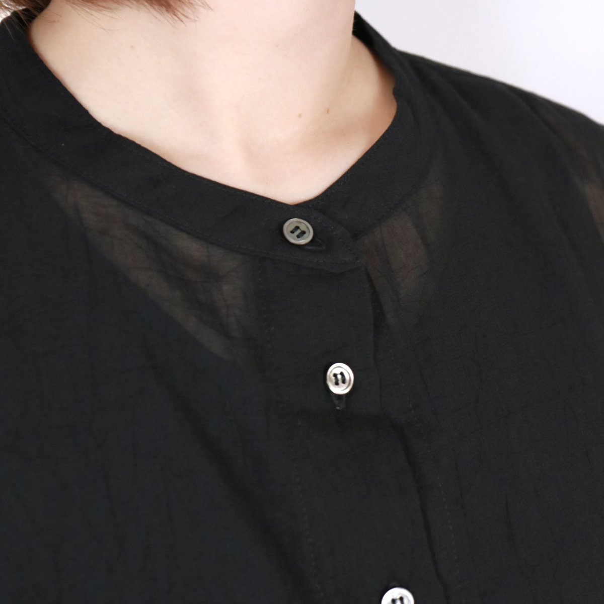 画像32: nachukara ワッシャーボイル裾ゴムシャツ 3色 (32)