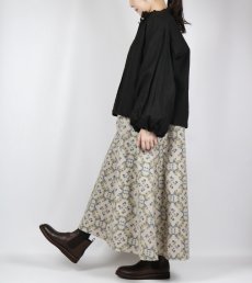 画像8: NARU   20ビエラ起毛バイアス花柄 ワンピース   (8)