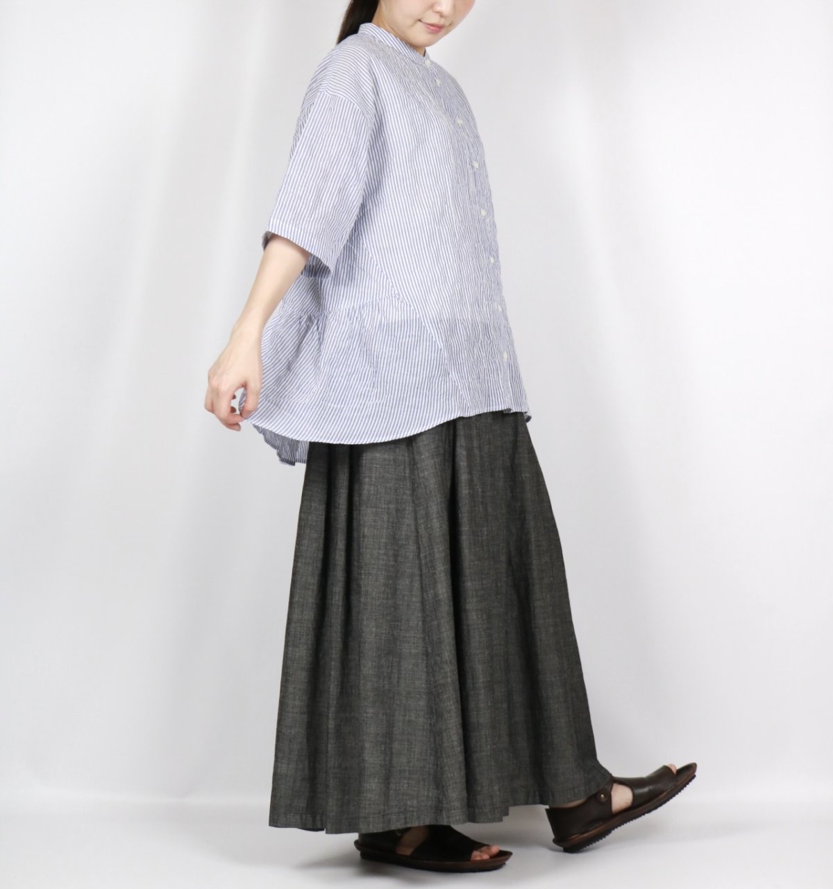 画像16: nachukara　コットンシャーリング バッグギャザーシャツ　3色 (16)