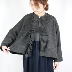 画像9: LABOLATORY  TWEED QUIET FRILL BLOUSE  2色 (9)