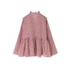 画像18: maison de soil  HANDWOVEN COTTON/SILK GINGHAM CHECK FRILL CASHE COUER  2色 (18)