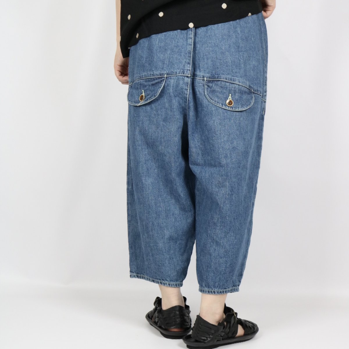 画像5: tumugu:コットンリネンデニムティンカーパンツ 3色 (5)