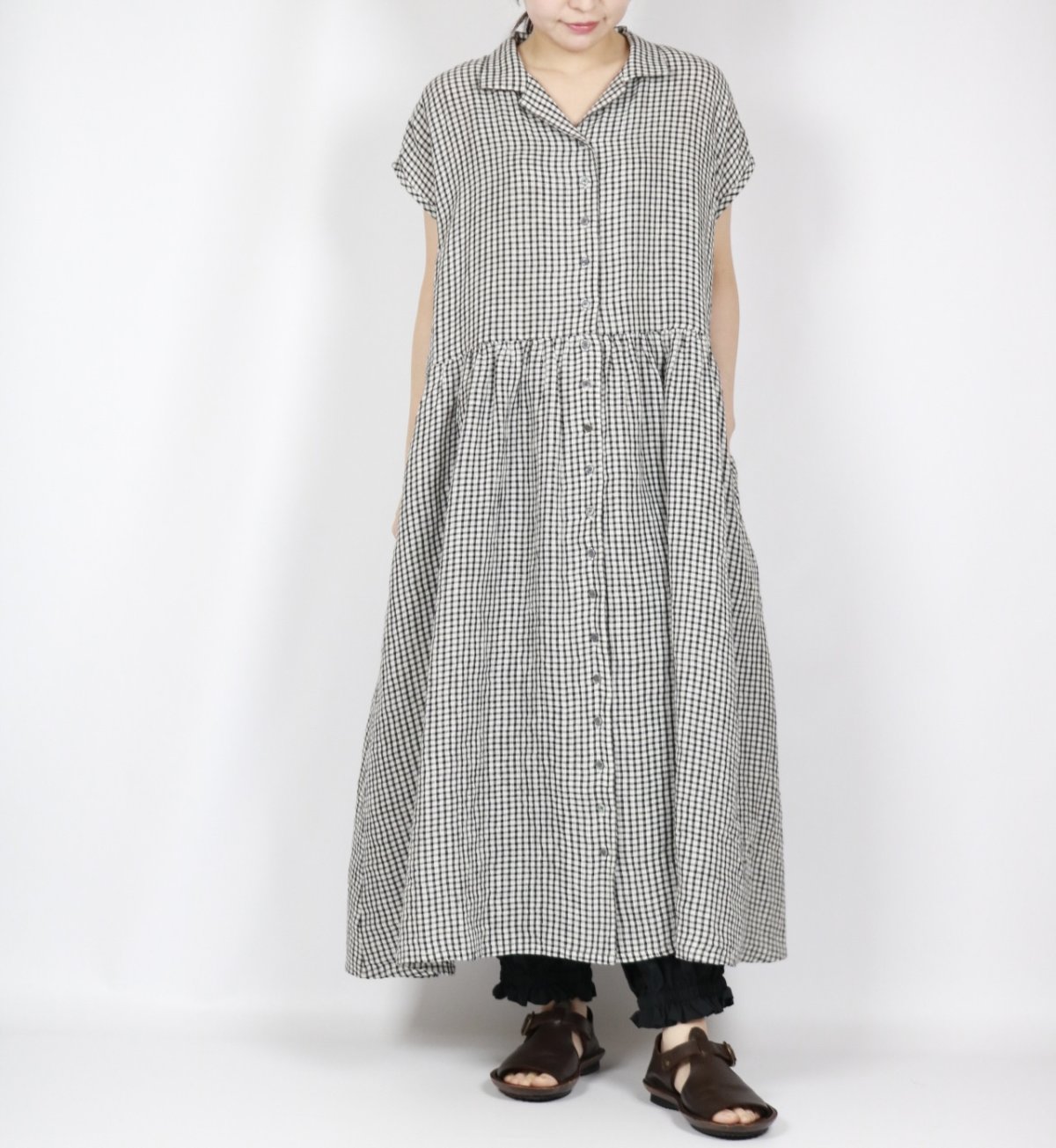 画像7: blue willow コットン細番手平織り裾ゴムバルーンペチパンツ 2色 (7)