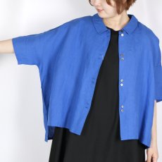 画像6: blue willow リネンボタンシャツ　2色 (6)