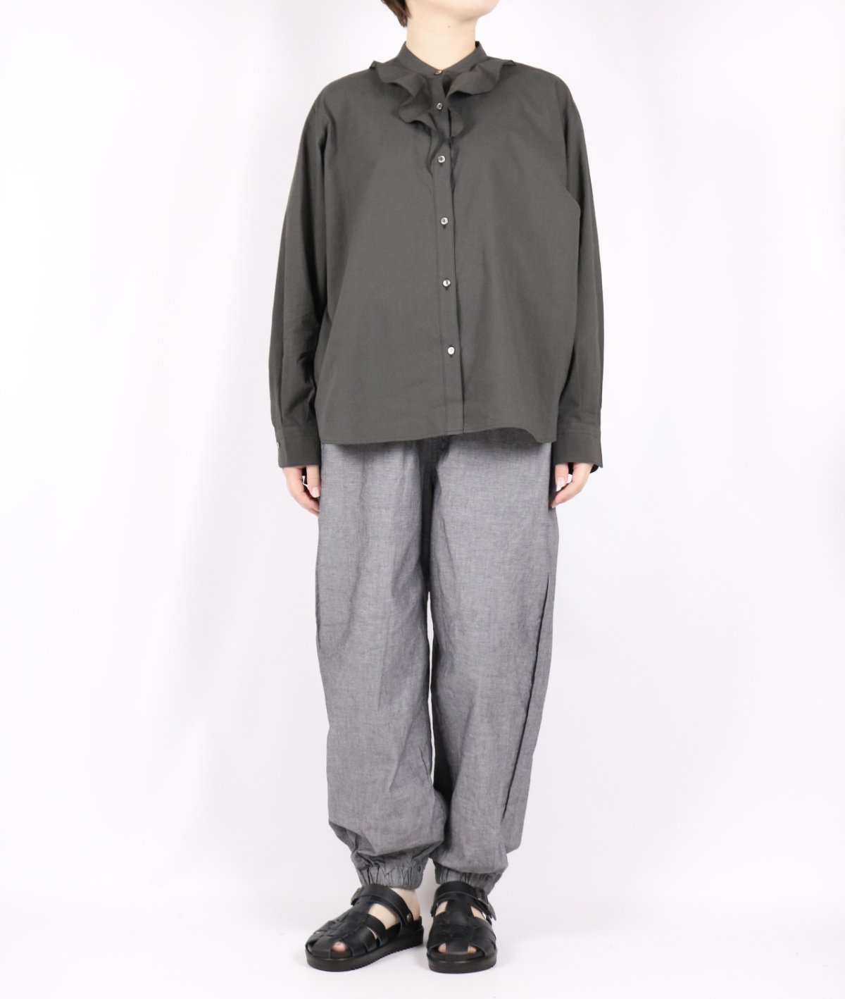 画像13: LUEUF　ヨークフリルシャツ　2色 (13)