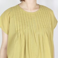 画像7: SOIL 　 80s VOILE PLAIN WITH CUT WORK LACE　CREW -NECK FRENCH /SL SHIRT WITH PINTUCK 3色 (7)
