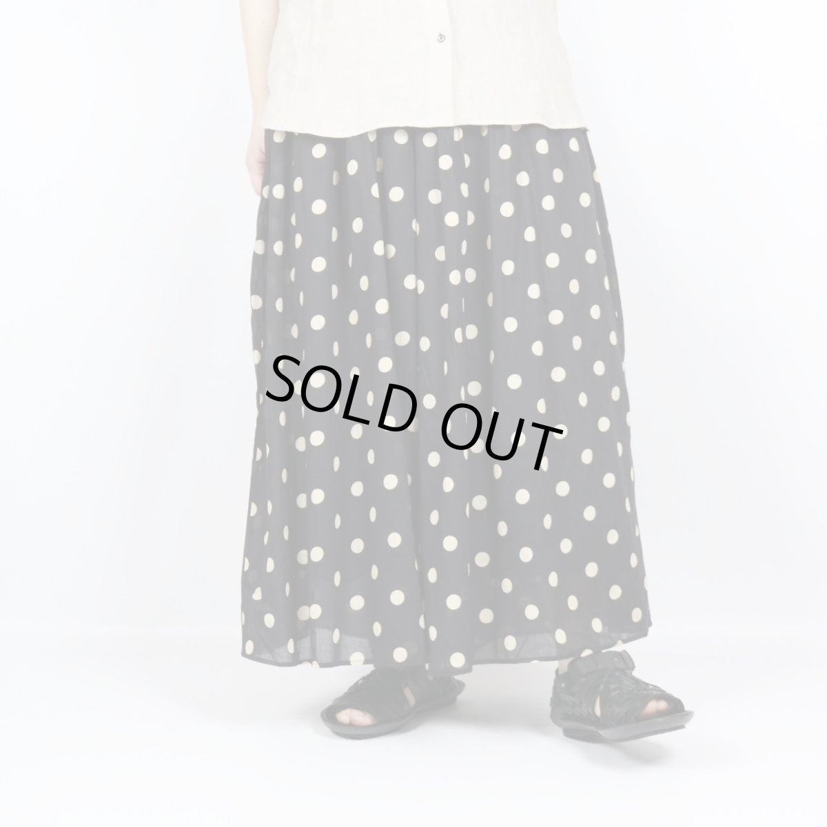 画像12: SOIL  80s COTTON VOILE DOT PRINT CULOTTES　２SIZE (12)
