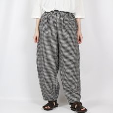 画像1: SOIL  60s LINEN CHECK EASY PANTS   (1)