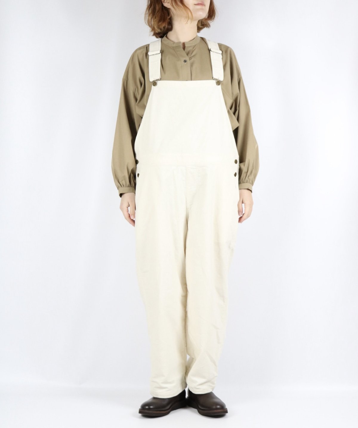 画像2: 40%OFF SALE!  ROBE de PEAU　コーデュロイ オーバーオール　OFF (2)