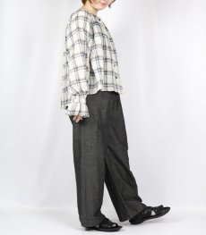 画像27: 【6月17日12:00までの期間限定販売】Nina Niina　check puff blouse　2色  (27)