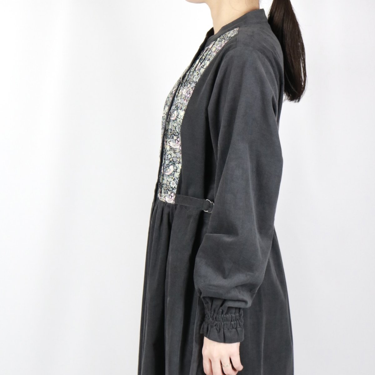 画像8: sosotto　細コール×LIBERTY ビブヨーク ワンピース　2色 (8)