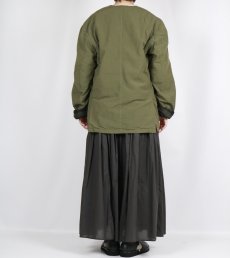 画像36:  Vas-y Lentement 40s ORGANIC POPLIN (OVERDYE) SIDE VENTS V-NECK JACKET 2色2サイズ (36)