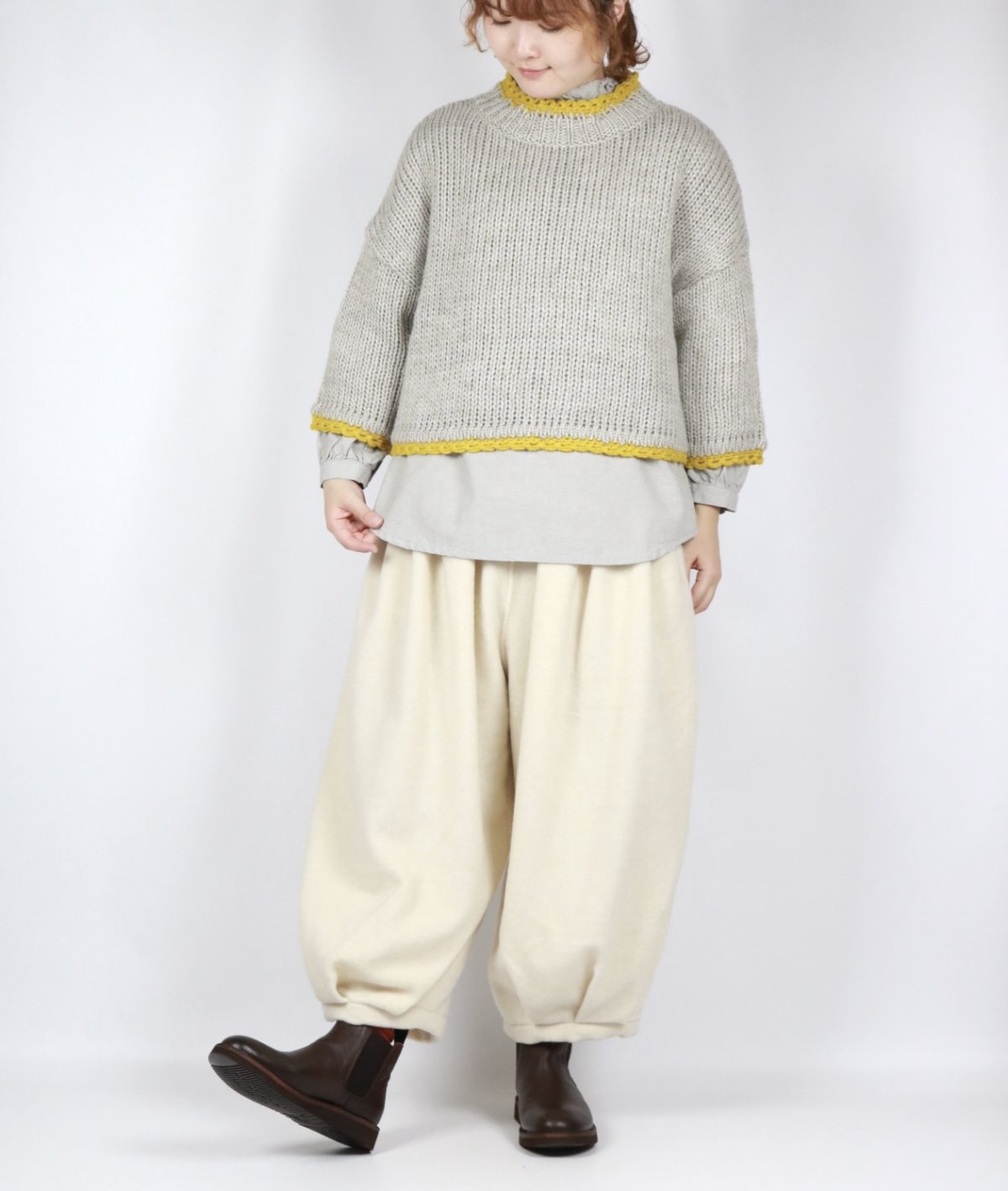 画像26: ROBE de PEAU JOU JOUボトルネックニット　3色 (26)