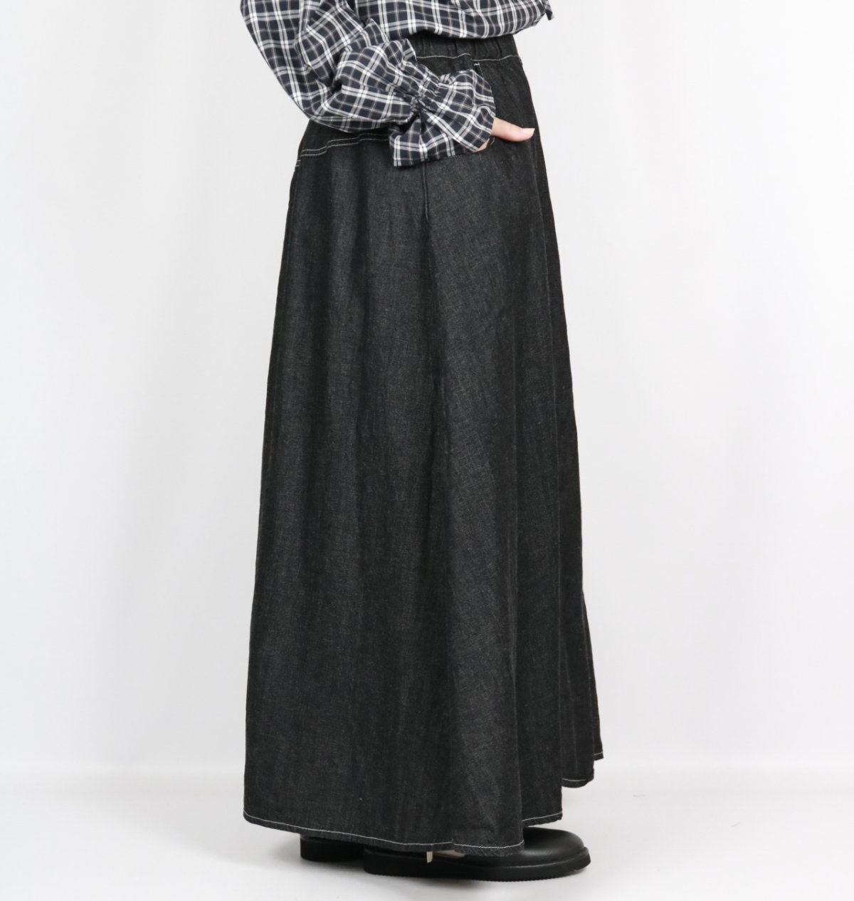 画像17: NARU ８ozムラデニムノッポスカート　4色 (17)