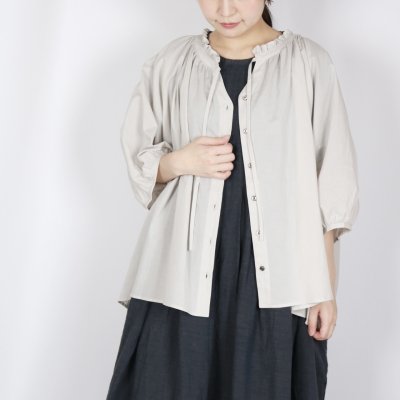 画像3: LUEUF FRILL NECK SHIRT 3色