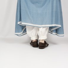 画像11: blue willow コットン細番手平織り裾ゴムバルーンペチパンツ 2色 (11)