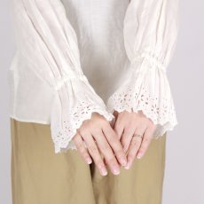 画像19: Gauze# ANTIQUE LACE FRILL 2WAY BLOUSE 2色 (19)
