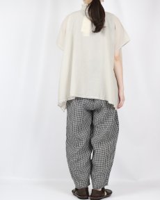 画像9: SOIL SUPER FINE VOILE WITH SELVEGE FRILL COLLAR FRENCH/SL SHIRT (9)
