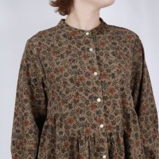 画像5: sosotto LIBERTYコーデュロイヨーク切替ギャザーOP 2色 (5)