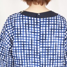 画像40: NARU  60ローンリップルチェック＆ストライプ ファッスンシャツ 2柄×2色 (40)