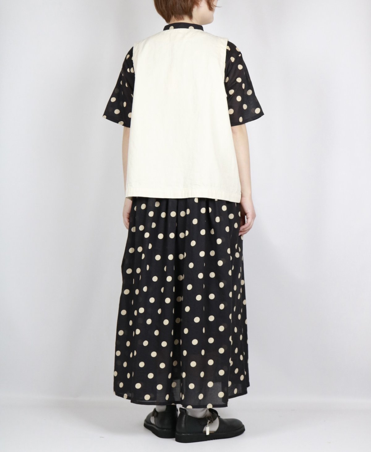 画像21: NARU 8ozムラデニムフロントボタンベスト　4色 (21)