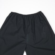 画像2: blue willow コットン細番手平織りハーフペチパンツ BLACK (2)