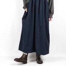 画像10: nachukara 　ウール混ニットコンビギャザーワンピース　2色 (10)