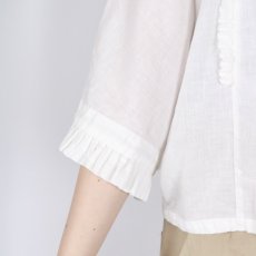 画像40: tukuroi 製品染め 綿麻平織 2WAY プリーツブラウス 4色 (40)
