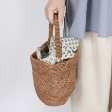 画像32: maison de soil　RAFFIA ONE HANDLE BARREL BAG　10色 (32)