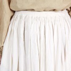 画像10: maison de soil 80s ORGANIC COTTON SMALL CHECK&VOILE PLAIN(OVER DYE) RAJASTAN TUCK GATHERED SKIRT (10)