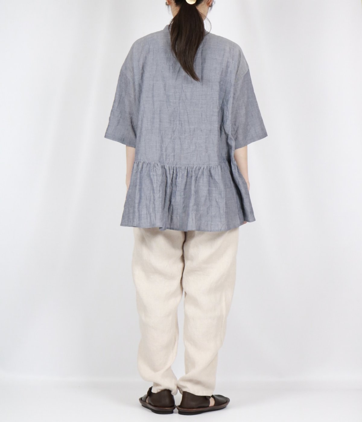 画像13: tumugu:　ソリトリネン イージーパンツ　3色 (13)
