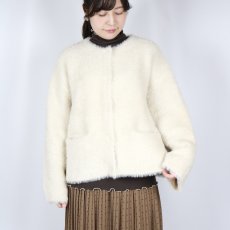 画像2: sosotto  フェイクファーニットカーデ   2色 (2)