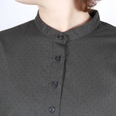 画像21: SOIL  40s POPLIN DOT PRINT BANDED COLLAR DRESS  2色 (21)