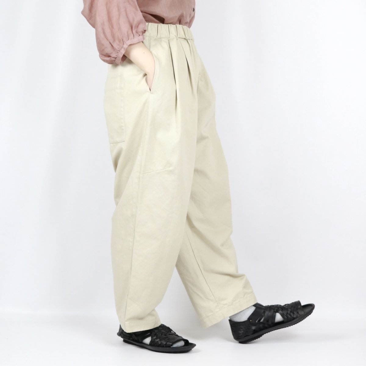 画像3: DIARIES ワイドテーパードパンツ 3色 (3)