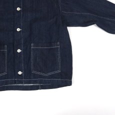 画像14: NARU 12ozムラデニムノーカラージャケット (14)