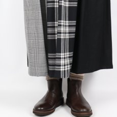 画像11: Vent d’ouest タータンチェック切替イージーロングスカート (11)