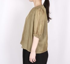 画像3: Gauze＃GATHER SLEEVE MODERNIST BLOUSE 3色 (3)