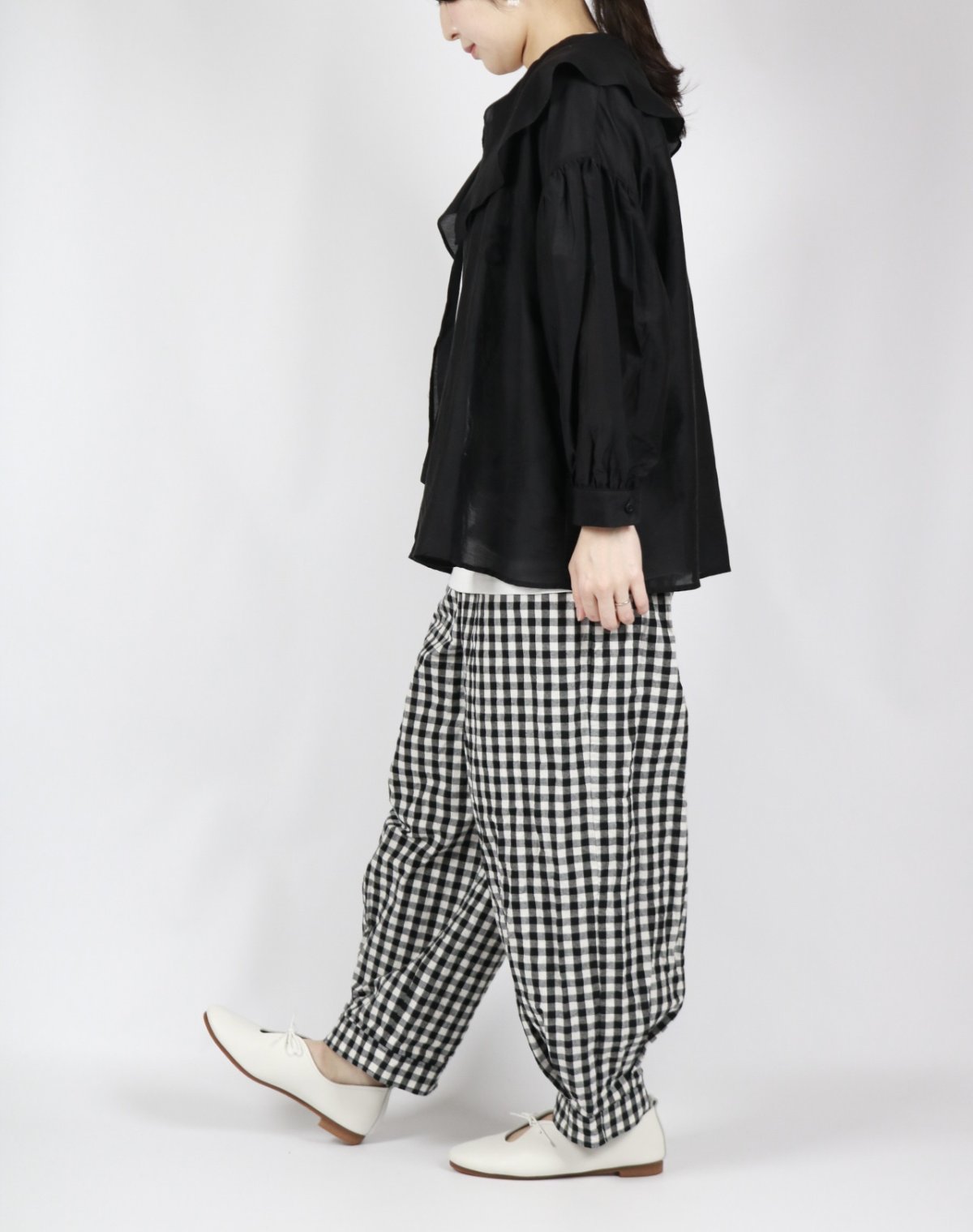 画像19: ROBE de PEAU シアー ハオリ ブラウス   2色 (19)