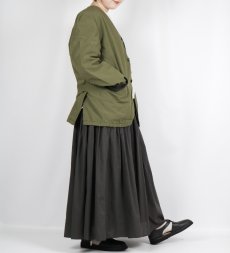 画像35:  Vas-y Lentement 40s ORGANIC POPLIN (OVERDYE) SIDE VENTS V-NECK JACKET 2色2サイズ (35)
