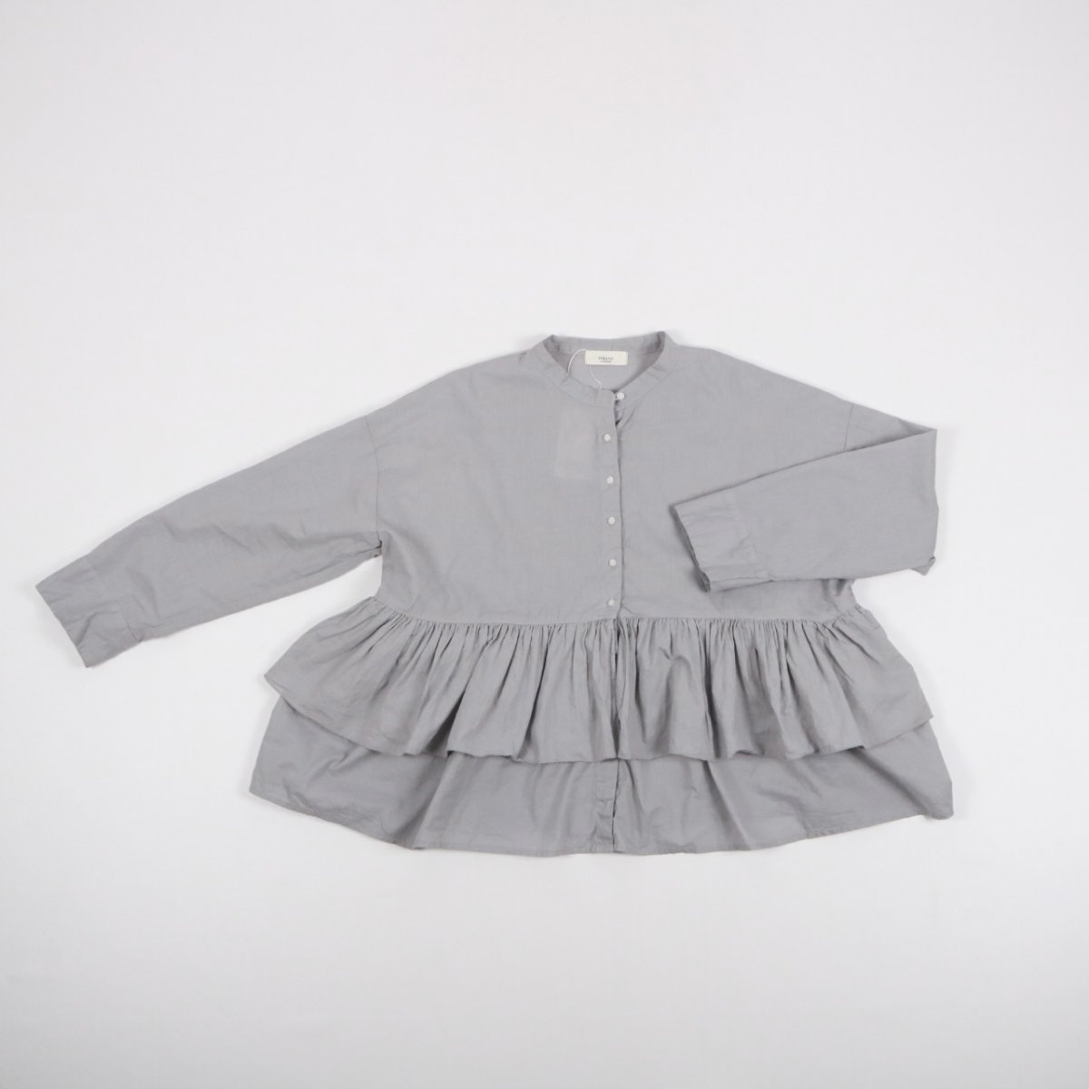 画像26: tukuroi 製品染め 綿麻平織 レイヤードブラウス 2色 (26)